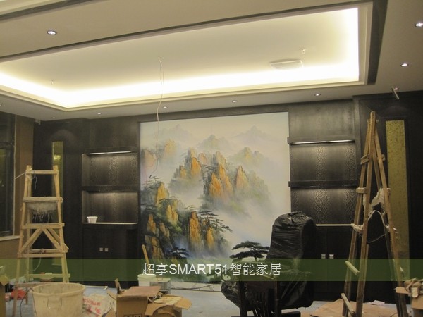 总经理办公室智能家居系统安装调试中